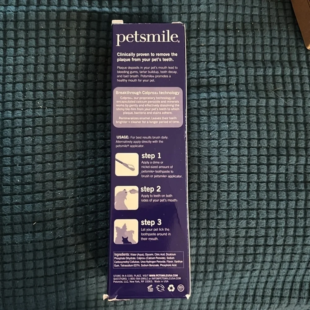Petsmile Pro Pet Tooth Brushing Kit Toothbrush Toothpaste Say Cheese 4.2 Oz